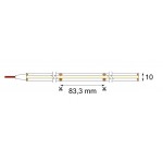 Tira PIXEL LED Digital Flexible 24V 12W/mt COB IP20 Monocolor, Rollo 10 mts